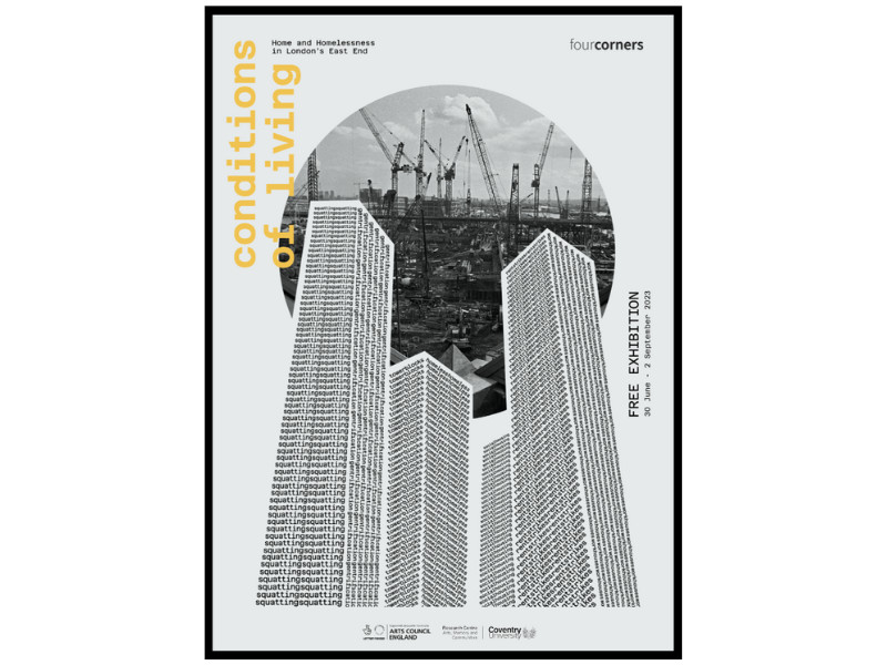 Four Corners Gallery print design by Raffaella Losito.