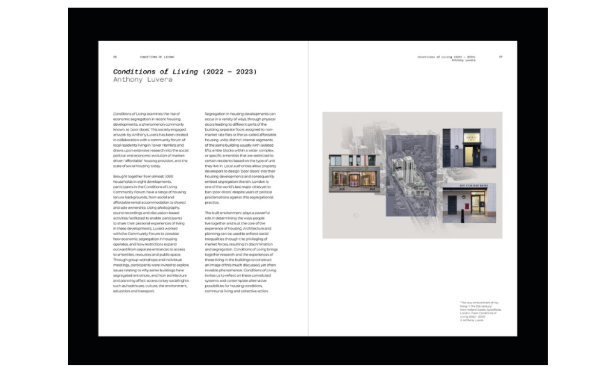 Four Corners Gallery two-page spread by Raffaella Losito.