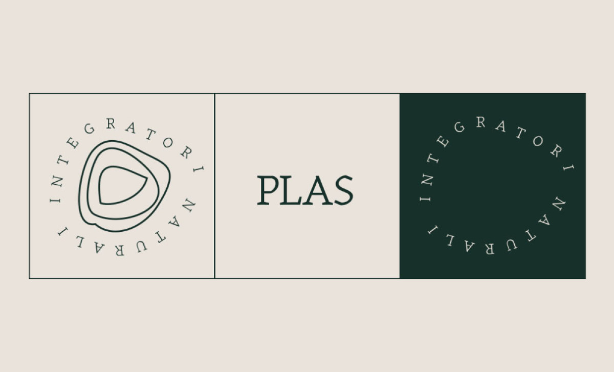 PLAS integratori logo variations by Ottoduequattro.
