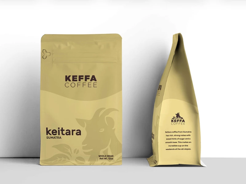 Keffa Coffee packaging design by Eddie Imparato.