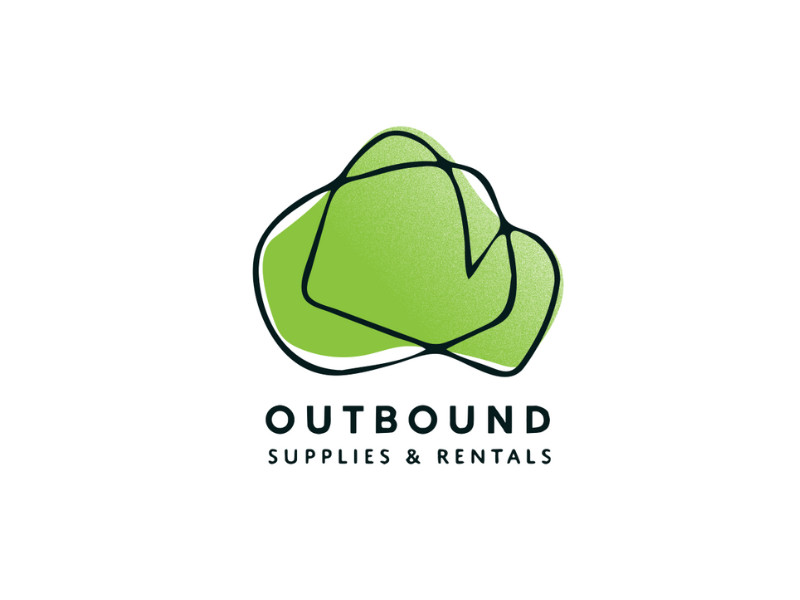 Outbound Supplies and Rentals logo design by Emily Anfinson Design.