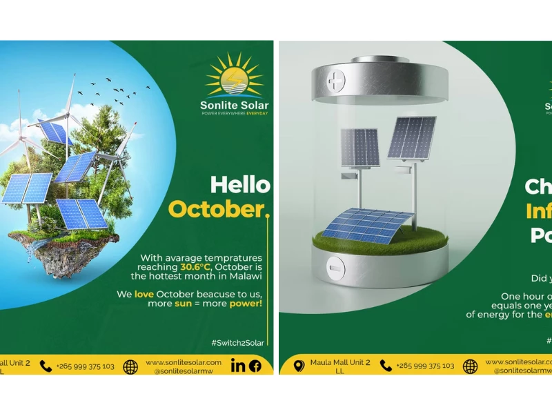 Sonlite Solar print design by Mawa Creative Agency.