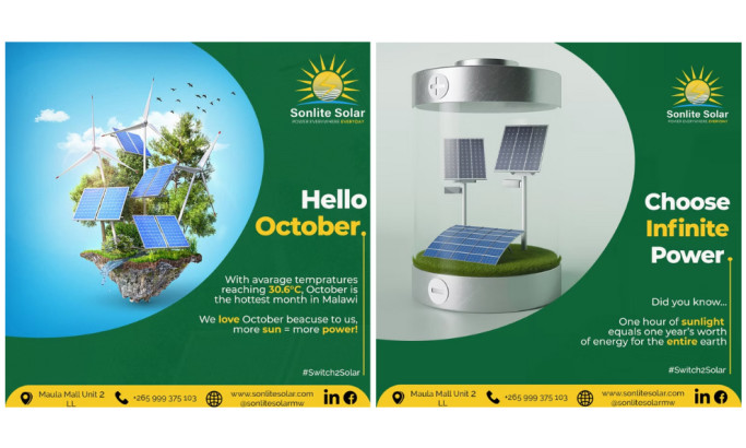 Sonlite Solar print design by Mawa Creative Agency.