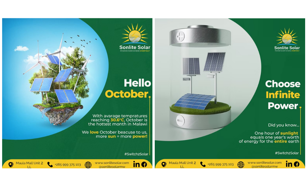 Sonlite Solar print design by Mawa Creative Agency.