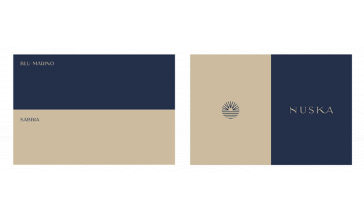 Nuska brand colors and logo design elements