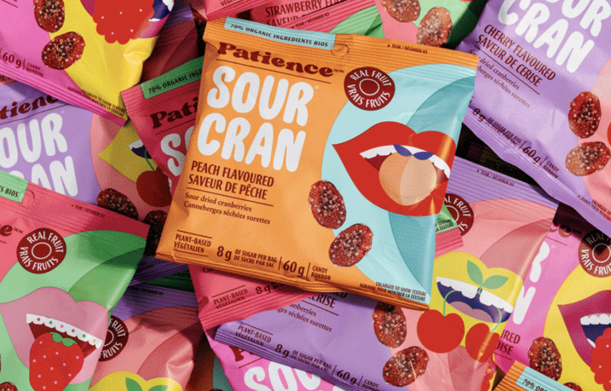 Piles of Patience Fruit & Co. colorful packaging design