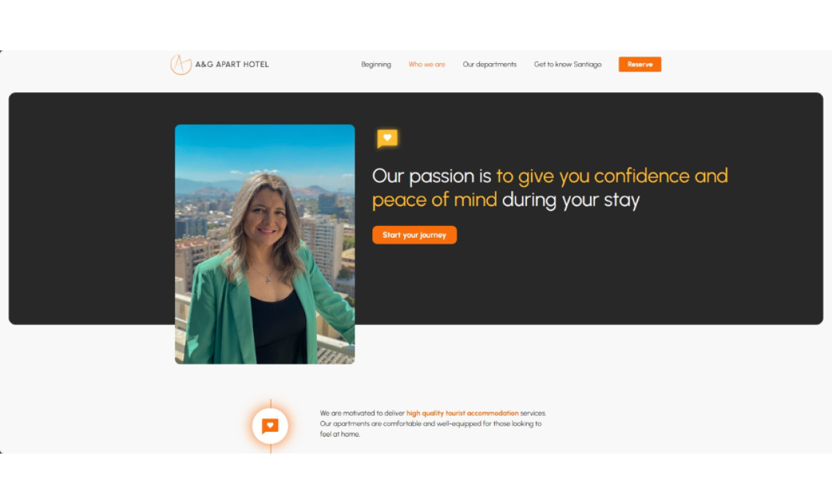 AyG Apart Hotel 'Who We Are' section by Alma de Web.