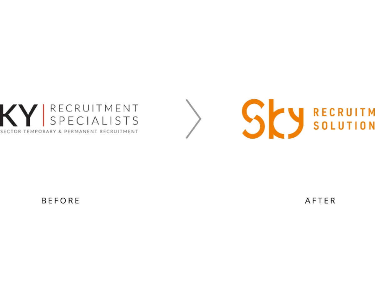 Sky Recruitment Solutions redesigned logo by Branding Optimist.