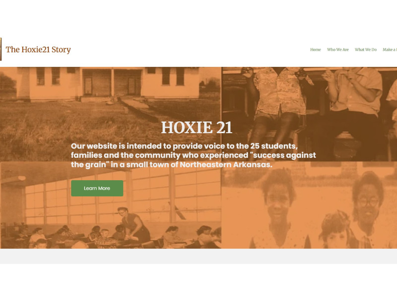 Hoxie21 Legacy Home Page website design by Advantas Computer & Technology.