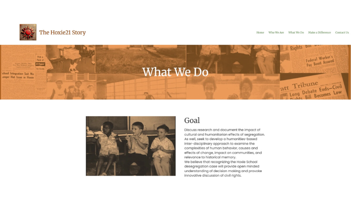 Hoxie21 Legacy 'What We Do' section" by Advantas Computer & Technology.