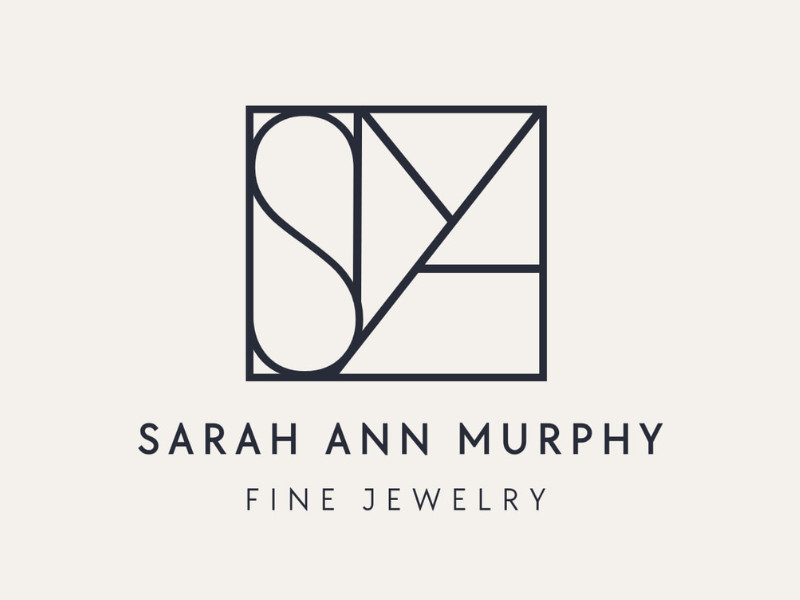 Sarah Ann Murphy Fine Jewelry Logo Design by Adele Design Co.