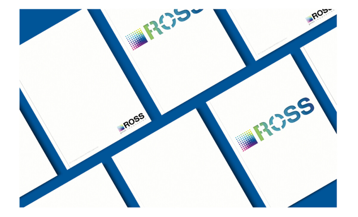 Ross Printing stationery mock-up by Johnny Xerox.