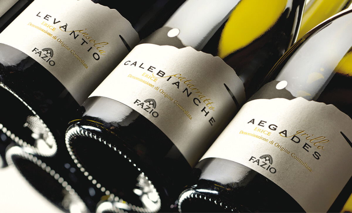 Fazio close-up on the labels by Console Design.