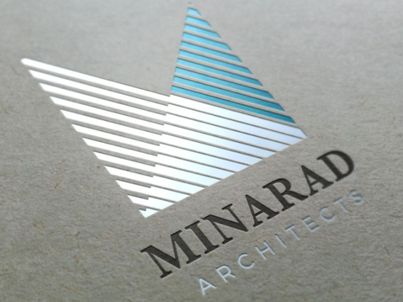Minarad Architects logo design by Damir Matas.