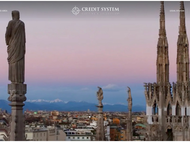 Credit System Auditing & Collection website design by Mirko Rinaldi Advertising & Creative Studio.