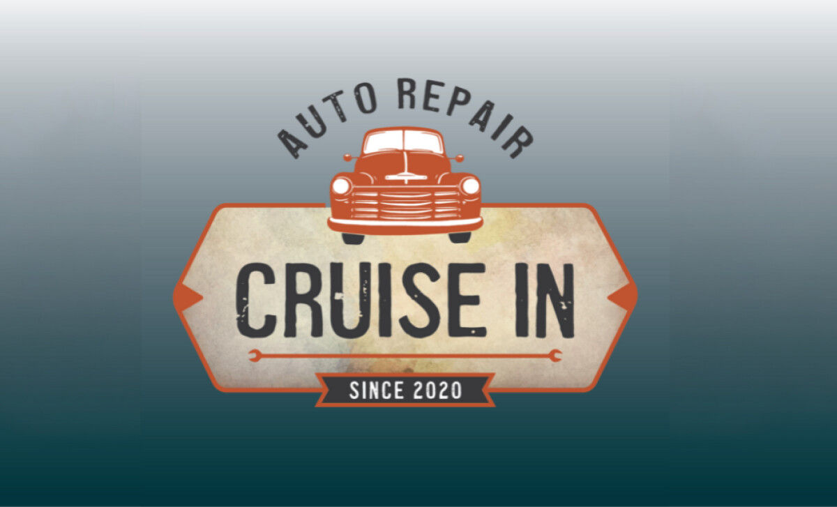 Auto Repair Cruise In logo design by Hard Row Design & Marketing, LLC.