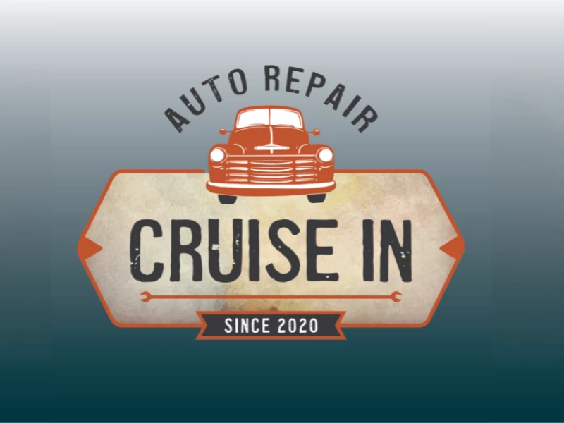 Auto Repair Cruise In logo design by Hard Row Design & Marketing, LLC.