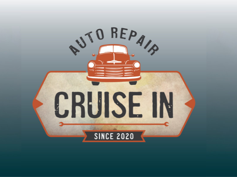 Auto Repair Cruise In logo design by Hard Row Design & Marketing, LLC.