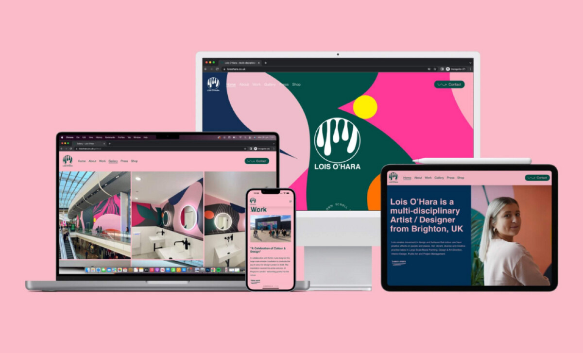 Lois O'Hara website design by Podium Design