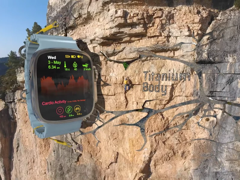 Smartwatch Fixed on the Mountain