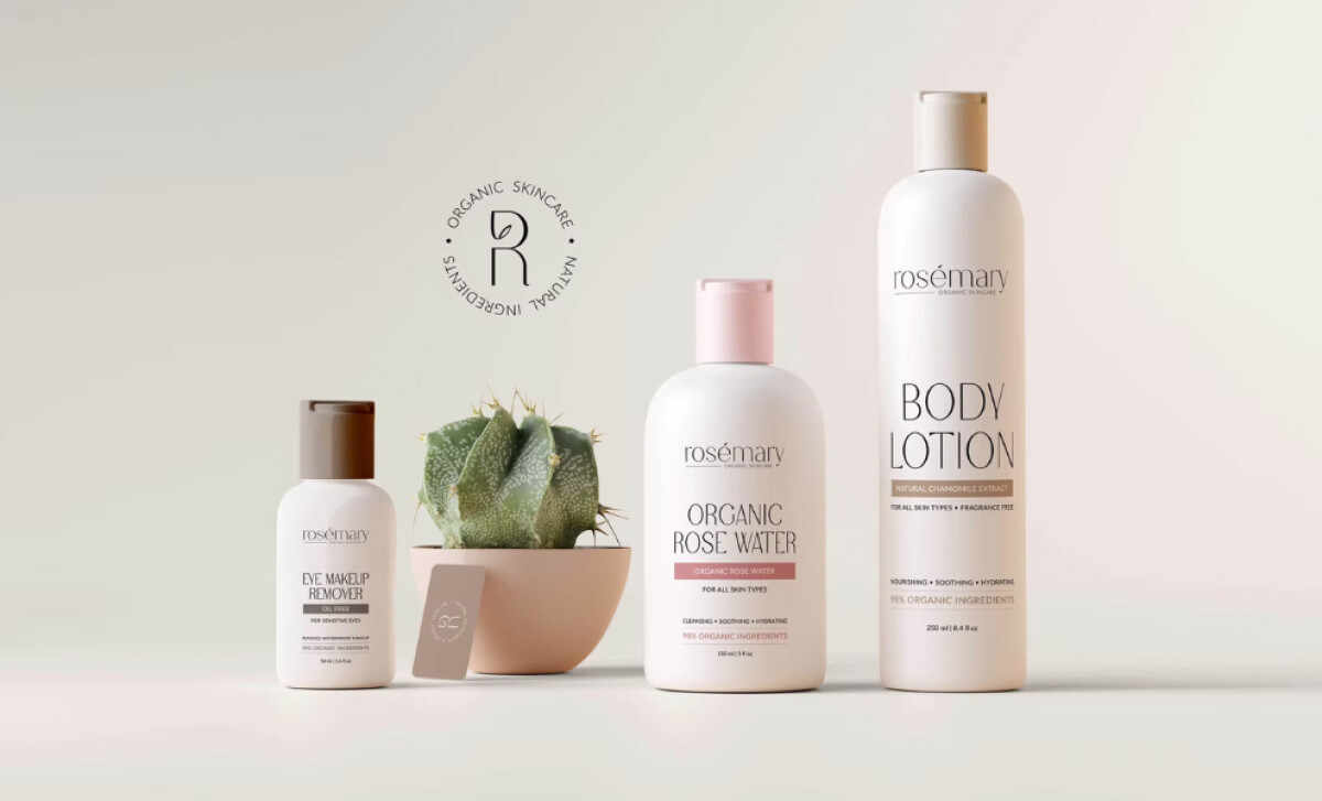 Rosemary Organic Natural Skincare packaging design by Zhillmatic.