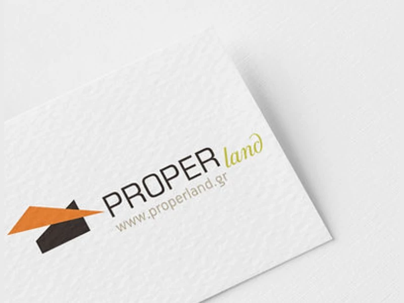 Proper Land logo design by OWN Creative and Media Agency.