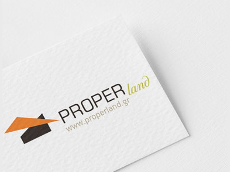 Proper Land logo design by OWN Creative and Media Agency.