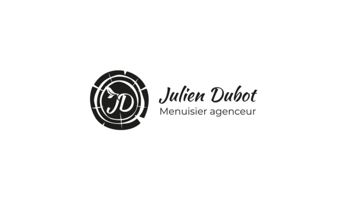 Juliet Dubot white stylized logo by E-Dilik.