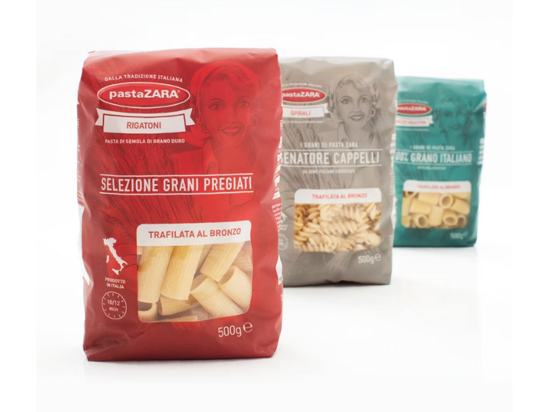 Pastazara packaging design by Fercreative.