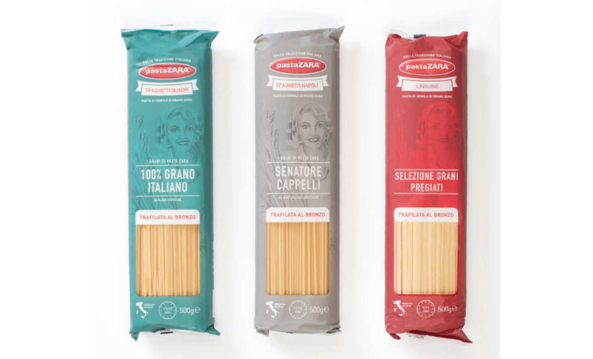 Pastazara rectangular packaging design by Fercreative.