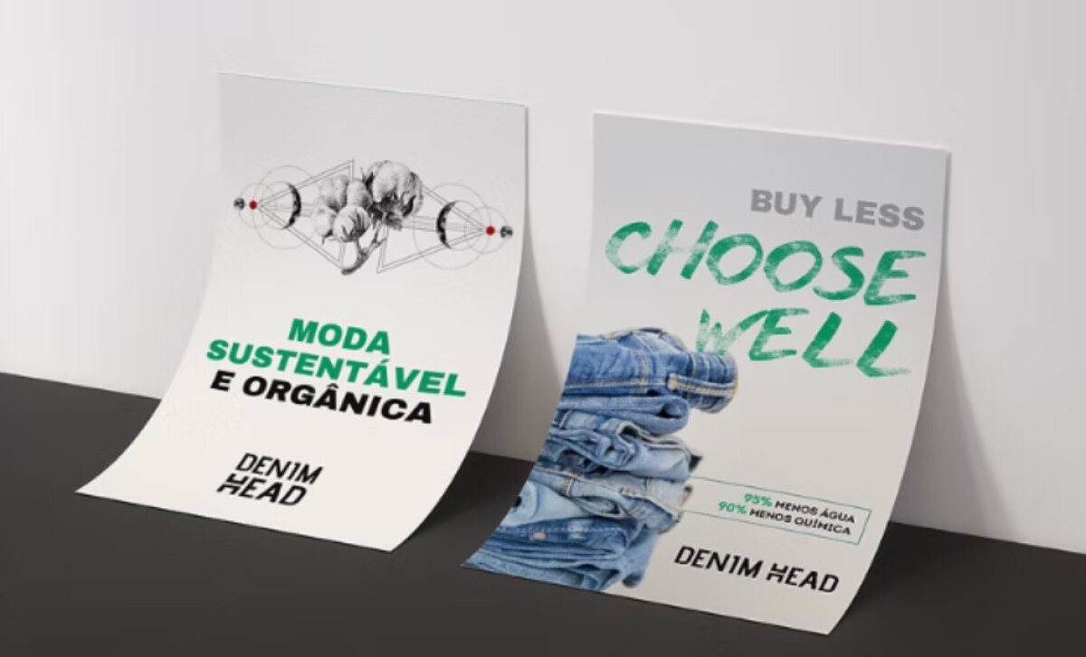 Denim Head print design by coLabora Estúdio.