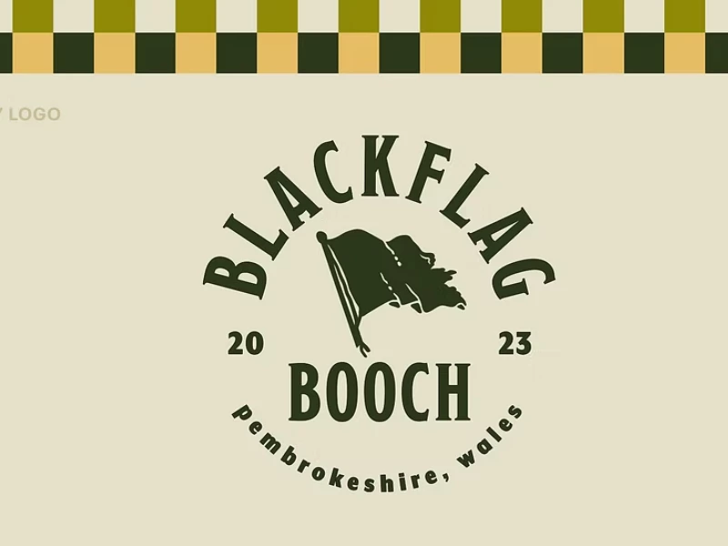 Blackflag Booch logo design by Dude Babe Design.