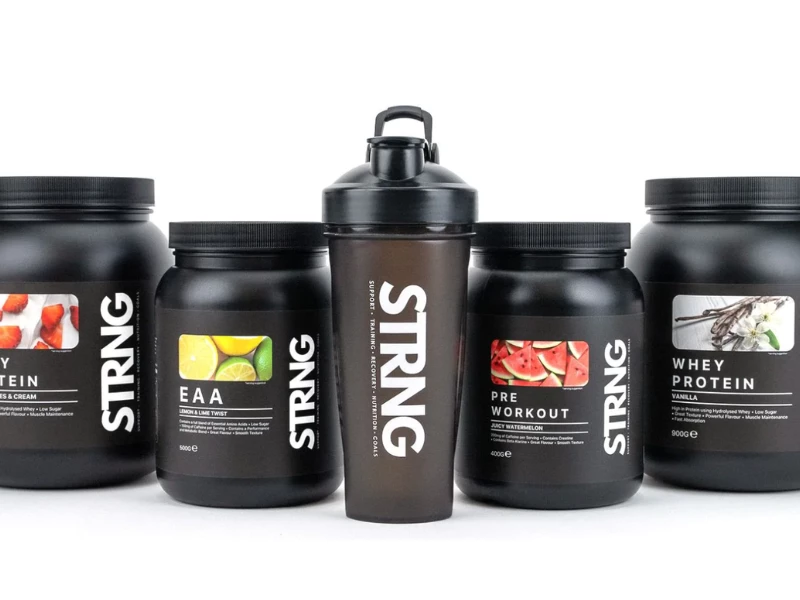 STRING Supplements packaging design by Maya Karampalasi.