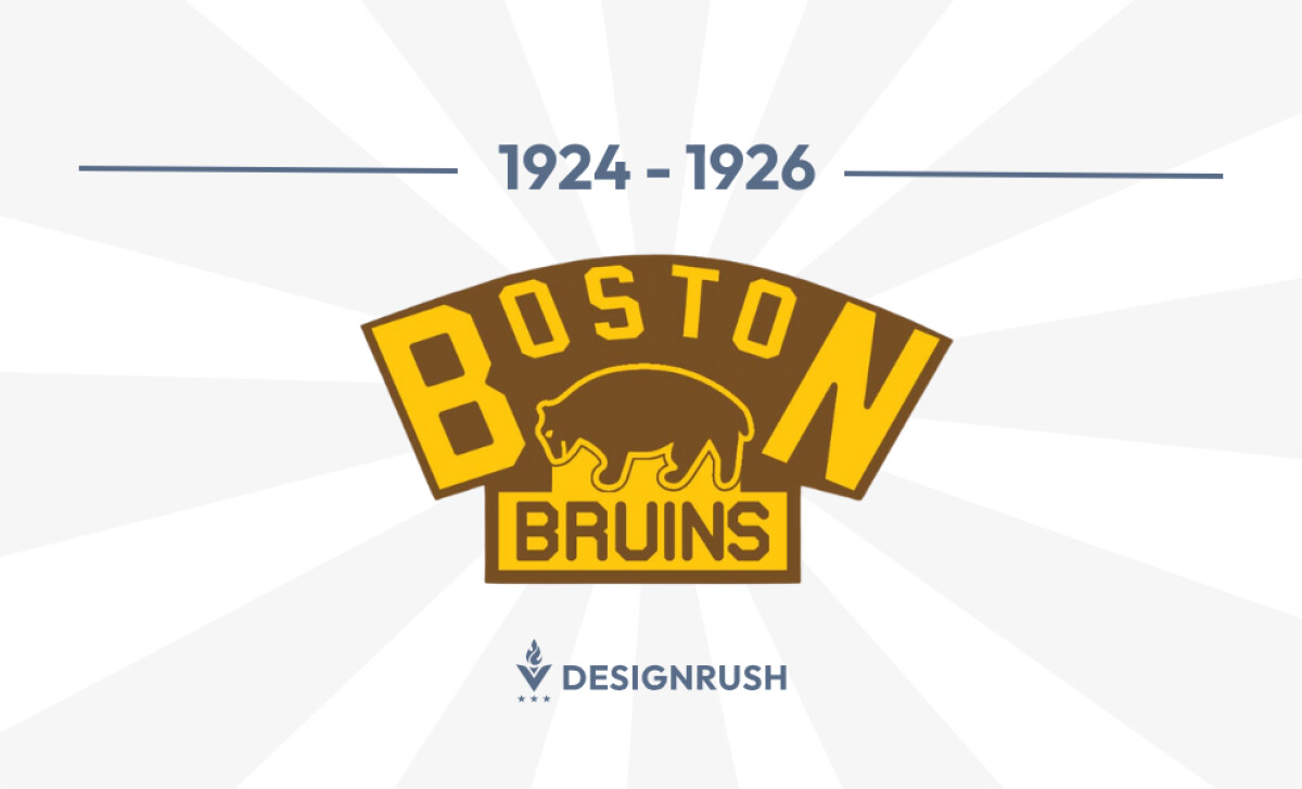 Boston Bruins Logo Design 1924-1926