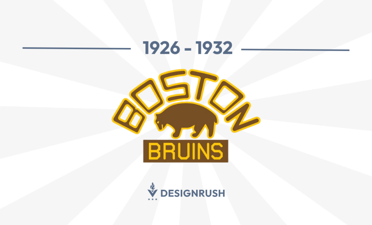Boston Bruins Logo Design 1926-1932