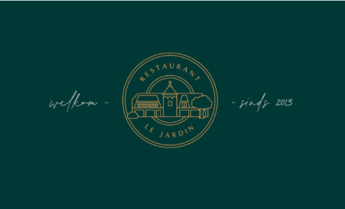 Restaurant Le Jardin logo design Knapper Design.