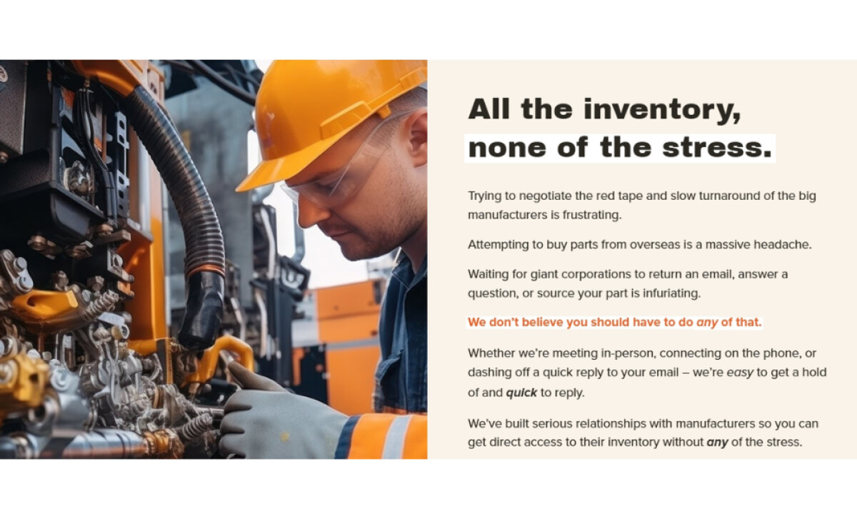 Volunteer Industrial services section by The Studio Sullivan.