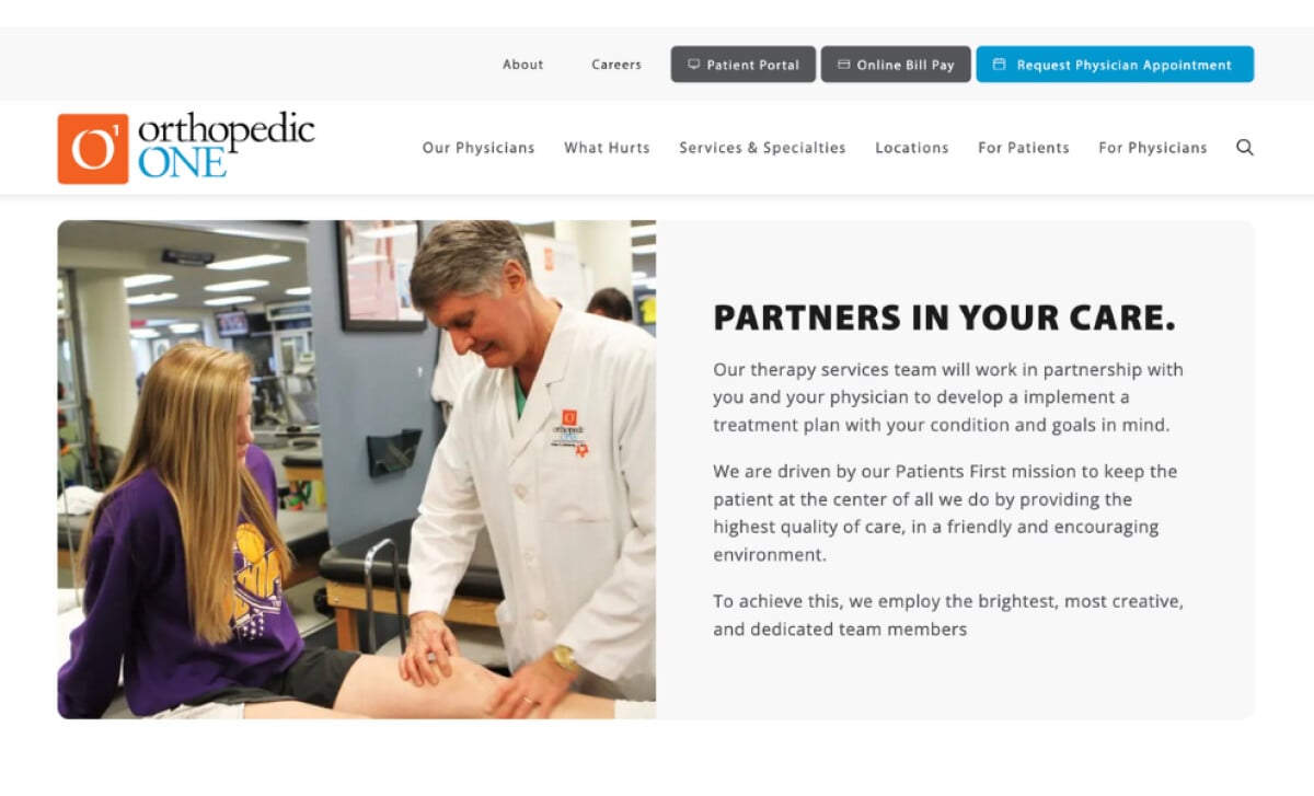 Orthopedic One Patient Portal
