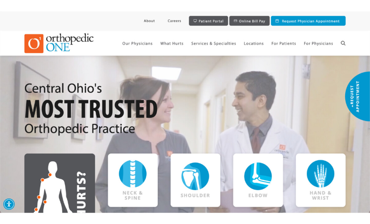 Orthopedic One Website Design