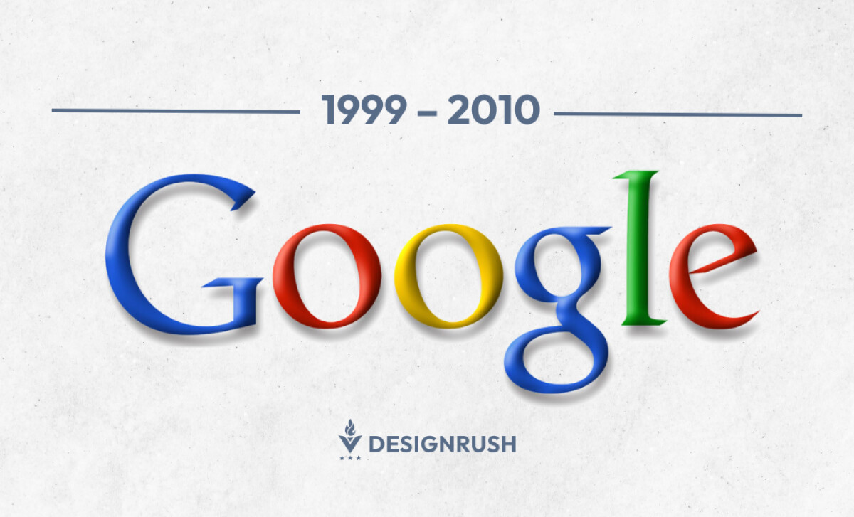 Google Logo Design 1999 - 2010
