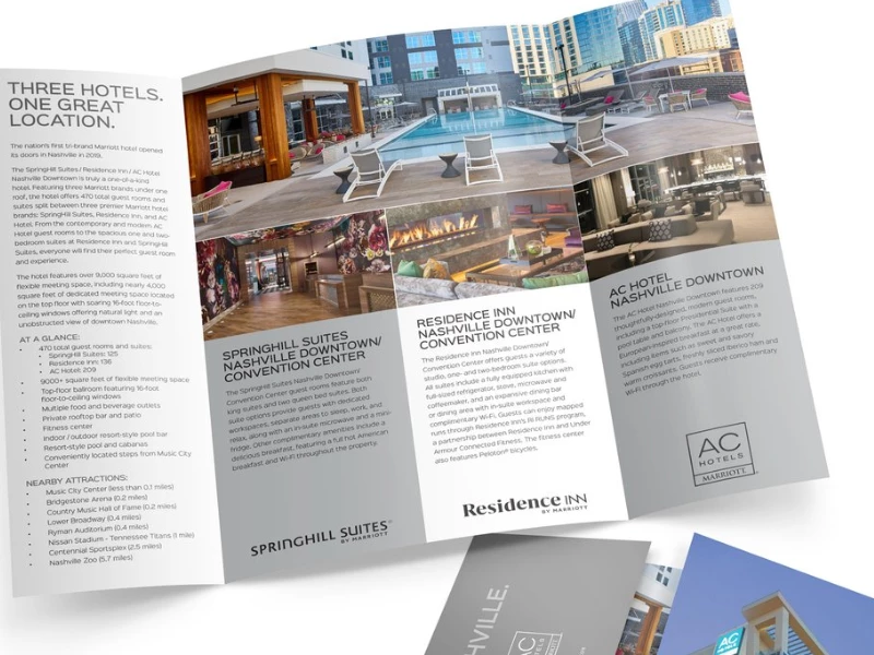 North Point Hospitality print design by QueenPin Design.