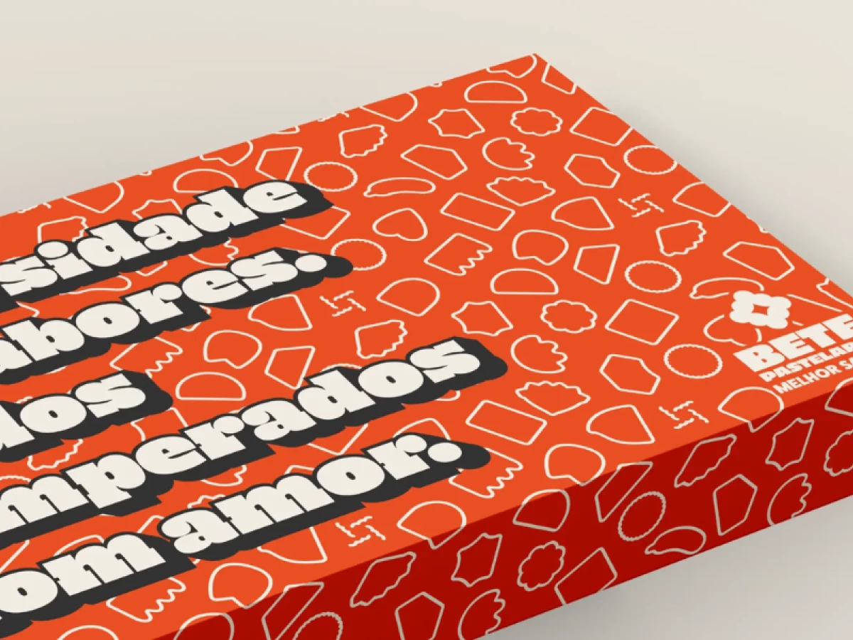 Bete Pastelaria food box by Cheo Studio.