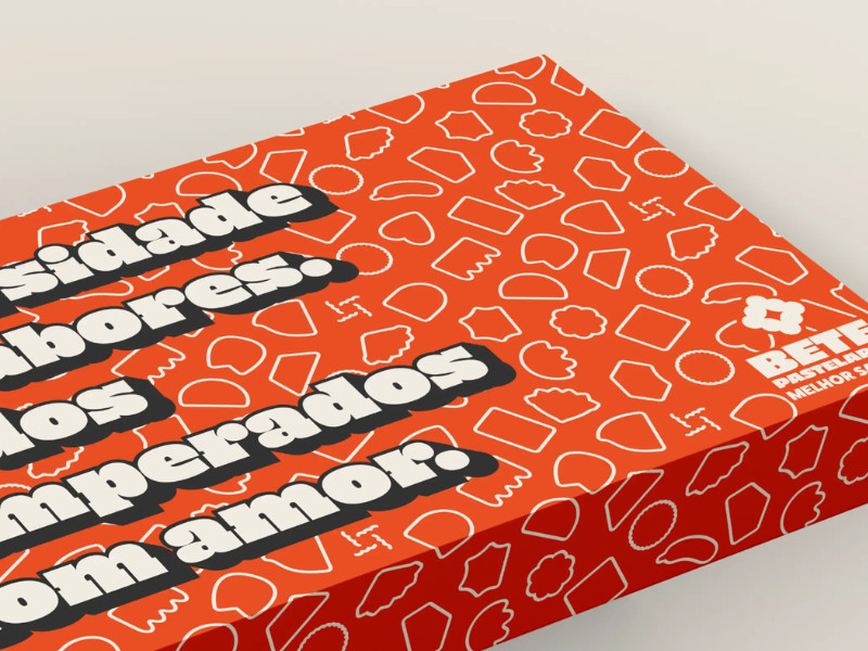 Bete Pastelaria food box by Cheo Studio.