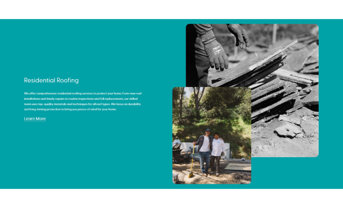 Swell Roofing residential roofing by Miner Creative.