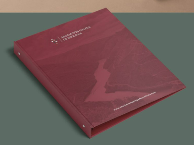 Asociación Galega de Enoloxía cover by Amanita Studio.