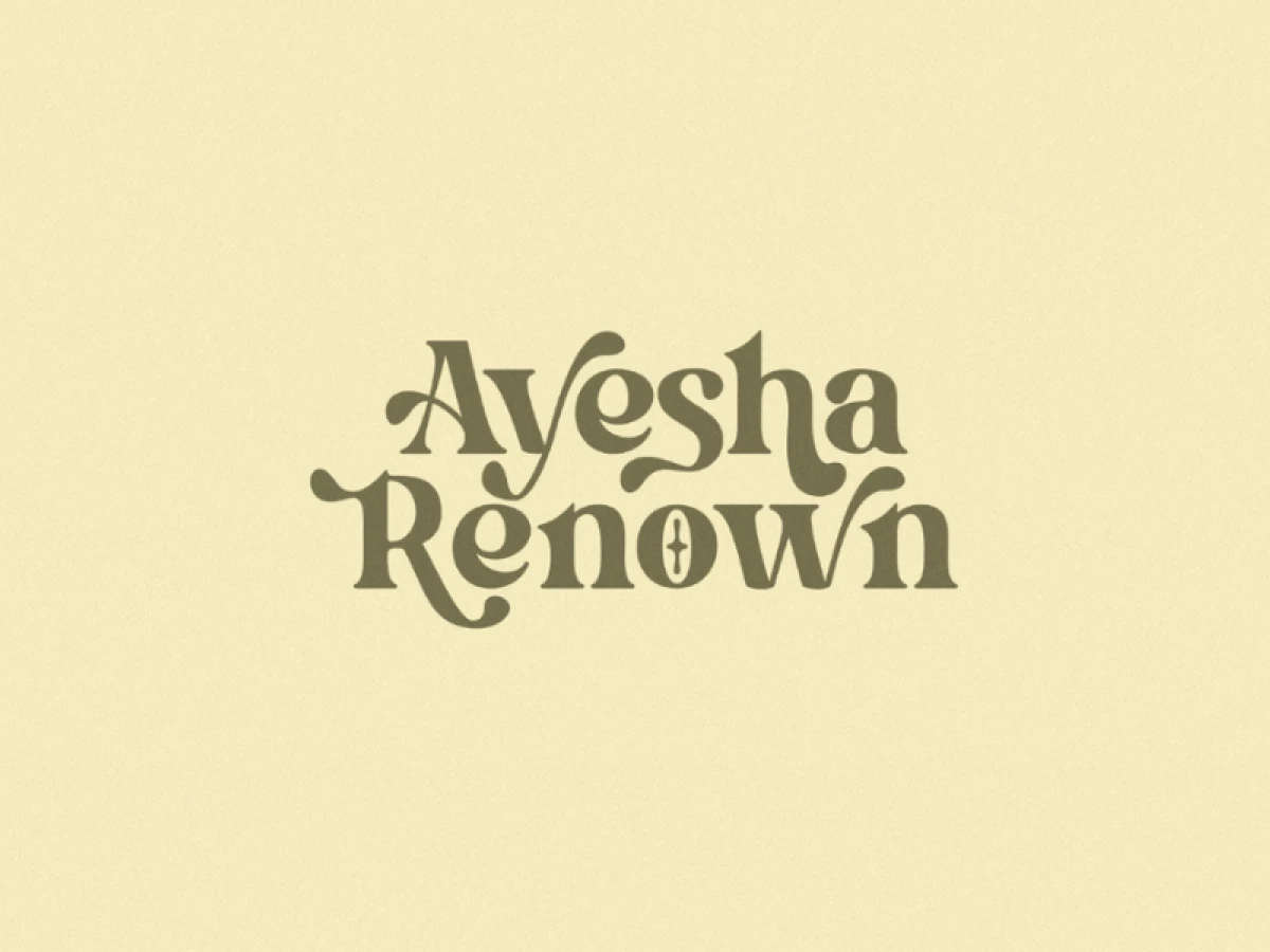 Ayesha Renown logo variation by Traian Titilincu.