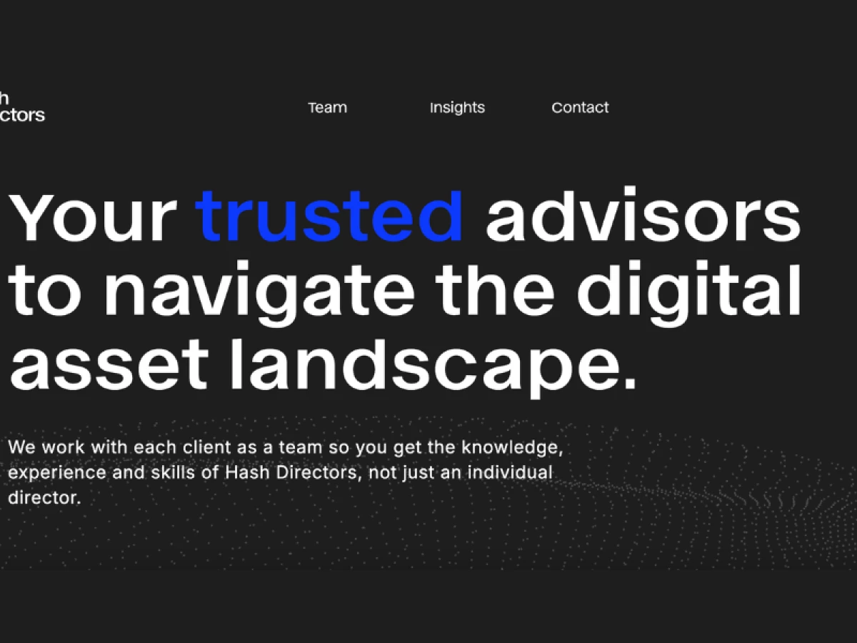 Hash Directors Website Design