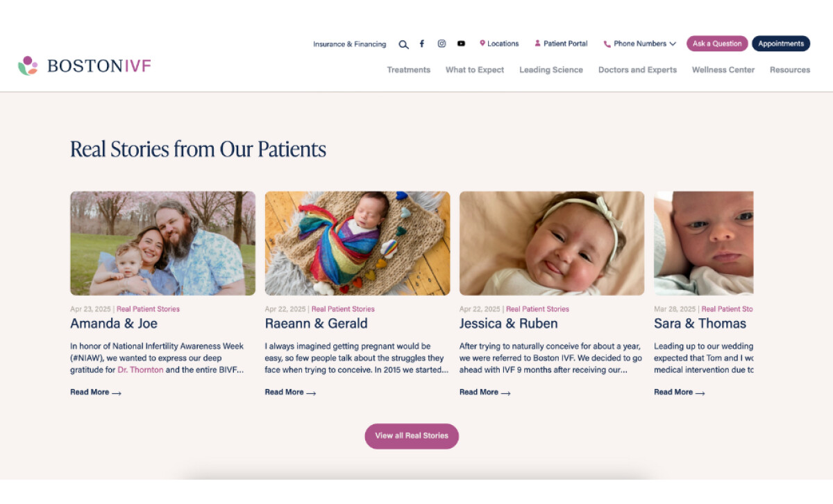 Boston IVF Real Life Stories