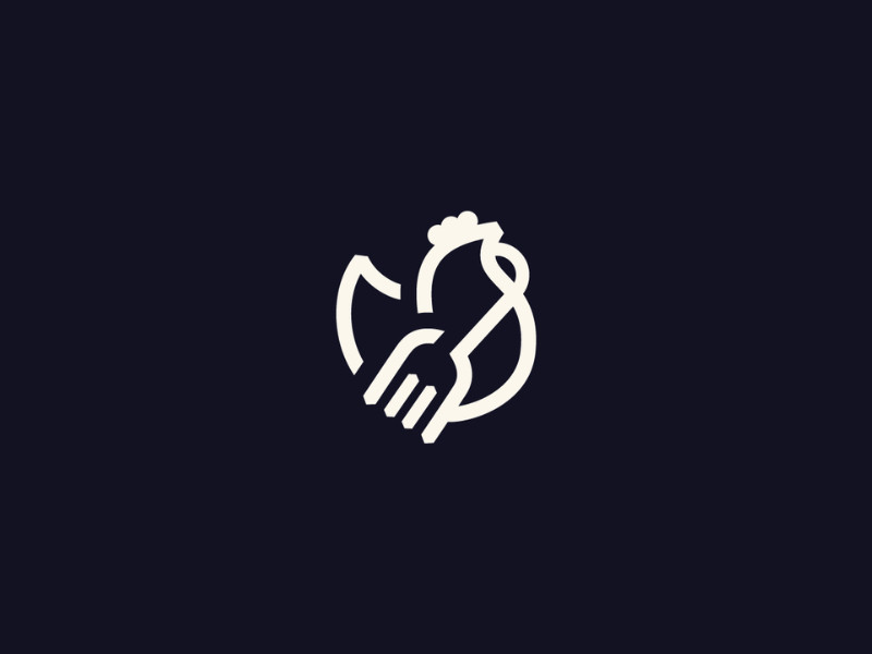 Chick 'n Dip logo design by Coals.