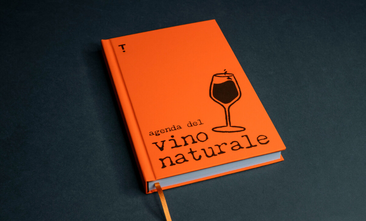 Topic agenda del vino naturale cover by Studio Forward.